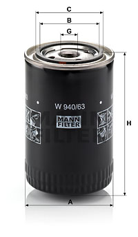Oljefilter MANN-FILTER W 940/63
