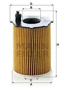 Oljefilter MANN-FILTER HU 716/2 x