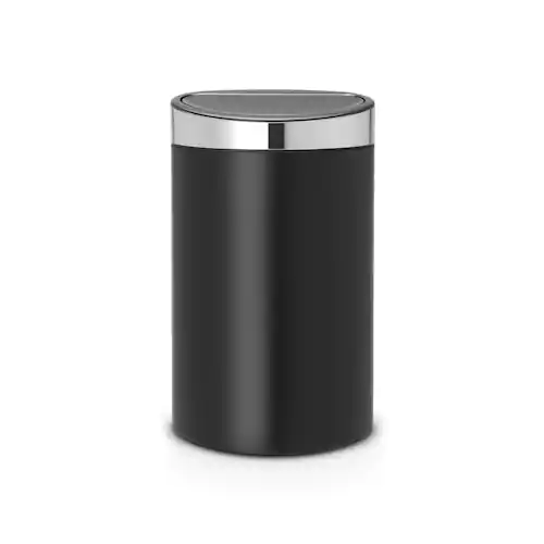 BRABANTIA Papperskorg Touch Bin New 40L med lock Matt Stål/Svart