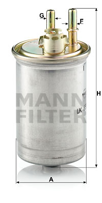Bränslefilter MANN-FILTER WK 853/7