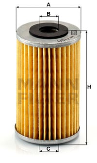 Oljefilter MANN-FILTER H 715/1 n