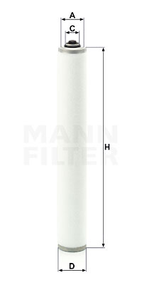 Filter, tryckluft MANN-FILTER LE 12 006