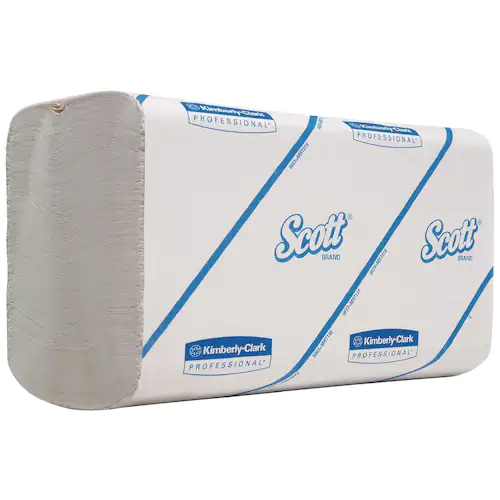 Scott® Performance liten vikt pappershandduk, 1-lager, 300 ark, kedjevikt, 215 mm, vit