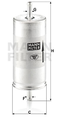 Bränslefilter MANN-FILTER WK 413
