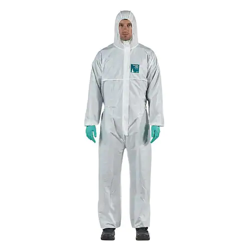 Ansell Skyddsoverall MICROGUARD COMFORT vit M