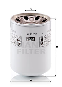 Filter, drifthydraulik MANN-FILTER W 13 012