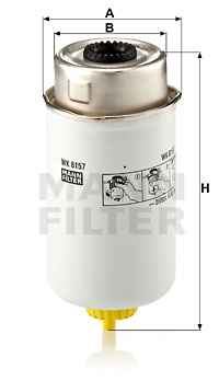 Bränslefilter MANN-FILTER WK 8157